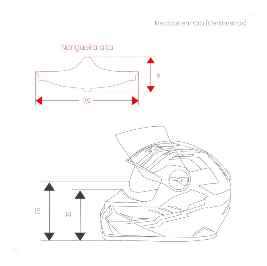 Capacete Moto Fechado Gtx Fox Fw3 Oculos Interno - Imagem 5