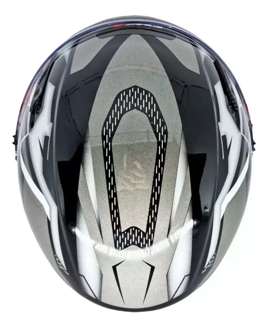 Capacete Fw3 X-open Up Fox Grafite Com Óculos - Imagem 4